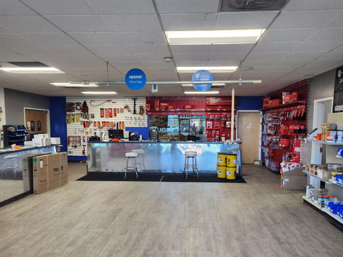 Contractor service counter at Hughes Supply Denver CO